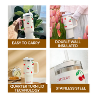 Personalized CherrySip™ Tumbler with Straw & Lid