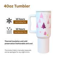 Christmas Forest Themed Tumbler