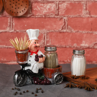 Chef Salt & Pepper Shaker Decorative Stand