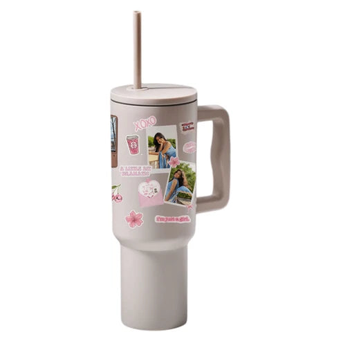 Personalized Kind of Mine Tumbler in Cream  Color