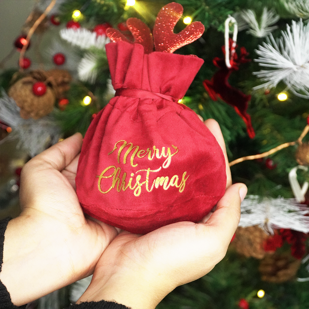 Christmas Velvet Gift Bag