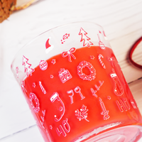 Set-3 Christmas Ho Ho Ho Scented Glass Candles