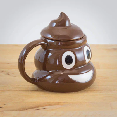 Poop Shape Mug With Lid