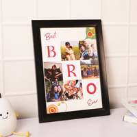 Personalized  BEST BRO Brother Sister Photo Frame Gift