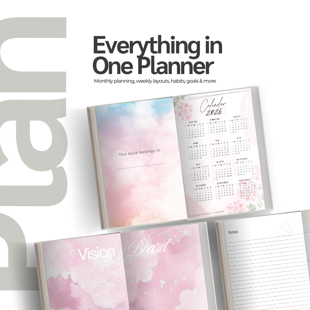 Butterfly Aesthetic Notebook for Notes, Goals & Planning | Minimal Black & White Hardcover Journal