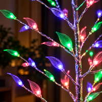 Multicolor LED Leaf Branch Light