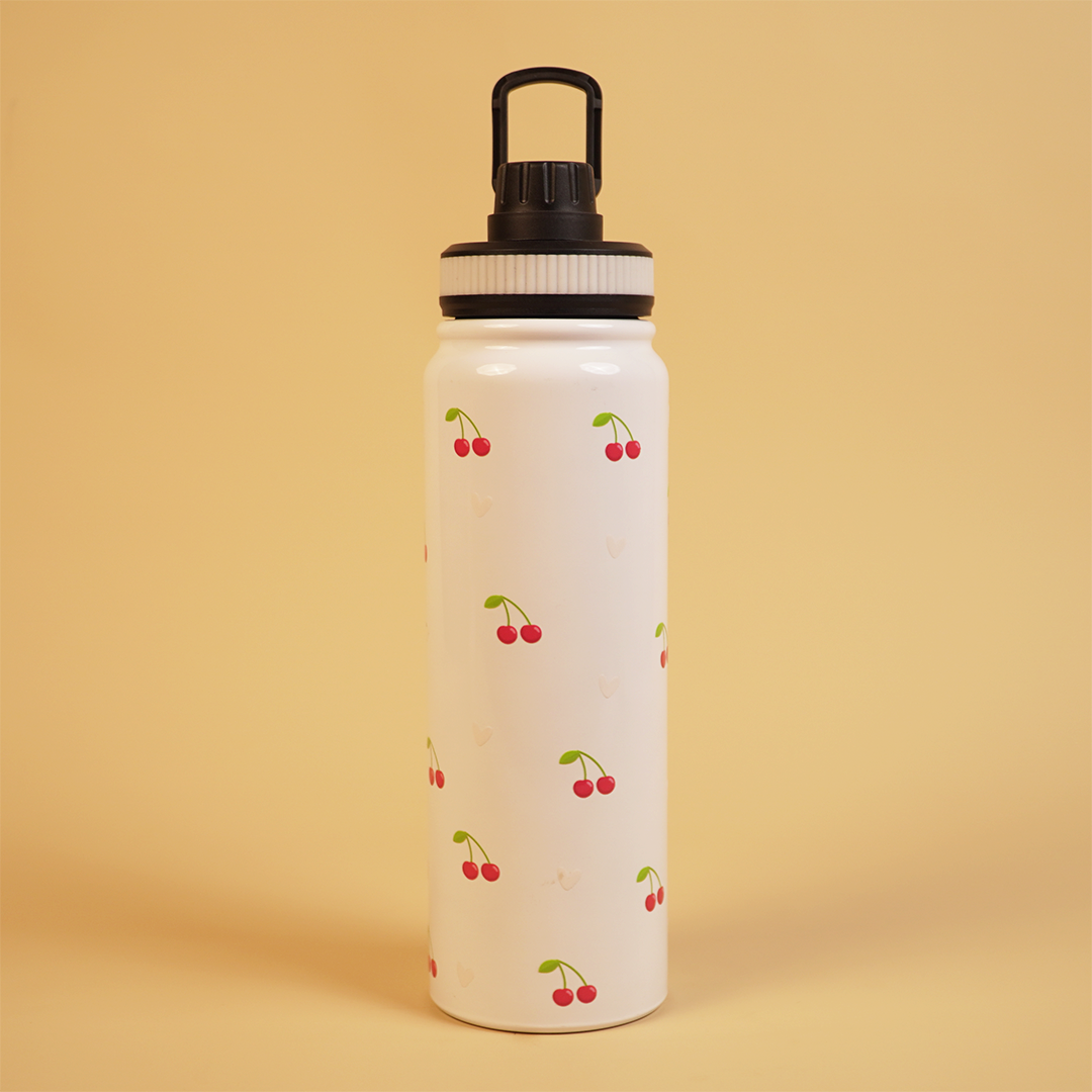 Cherry Bliss Stainless Steel Water Bottle | Cute & Durable Everyday Hydration