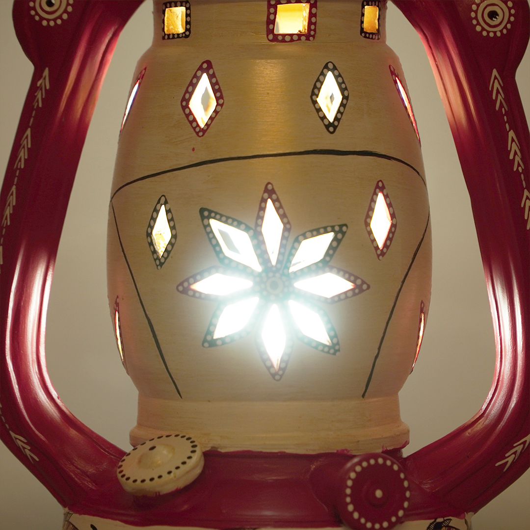 Noctra Heritage Lantern Lamp – Handcrafted Statement Light
