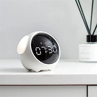 Emoji Alarm Clock Night Light Lamp Dual Alarm Setting, Adjustable Brightness Digital Clock