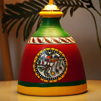 Solara FolkGlow Lamp – Handpainted Ethnic Decor Light