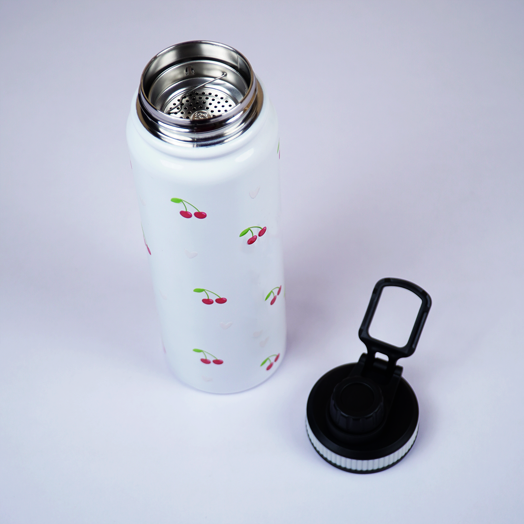 Cherry Bliss Stainless Steel Water Bottle | Cute & Durable Everyday Hydration
