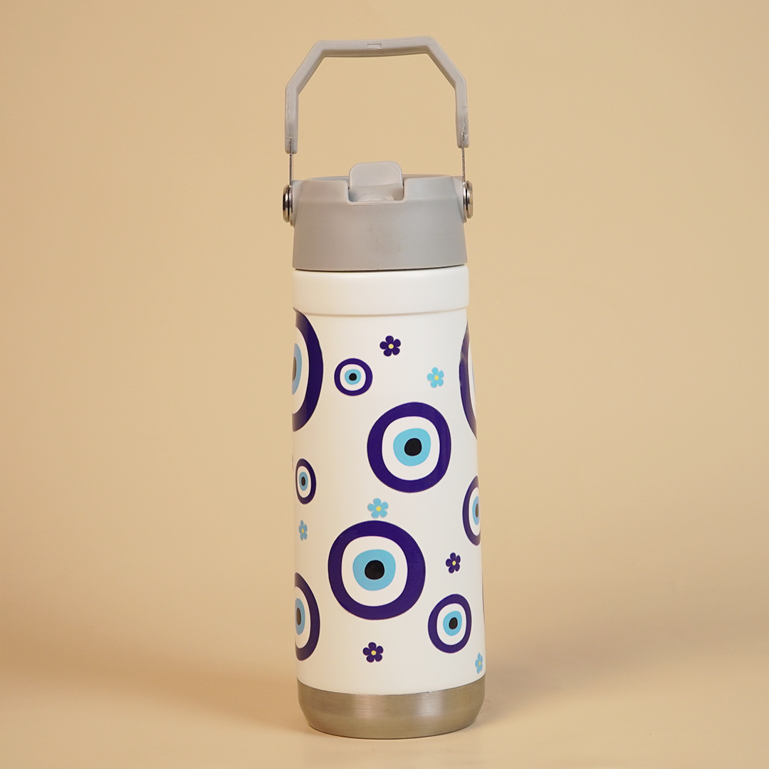 Blue Evil Eye Stainless Steel Water Bottle