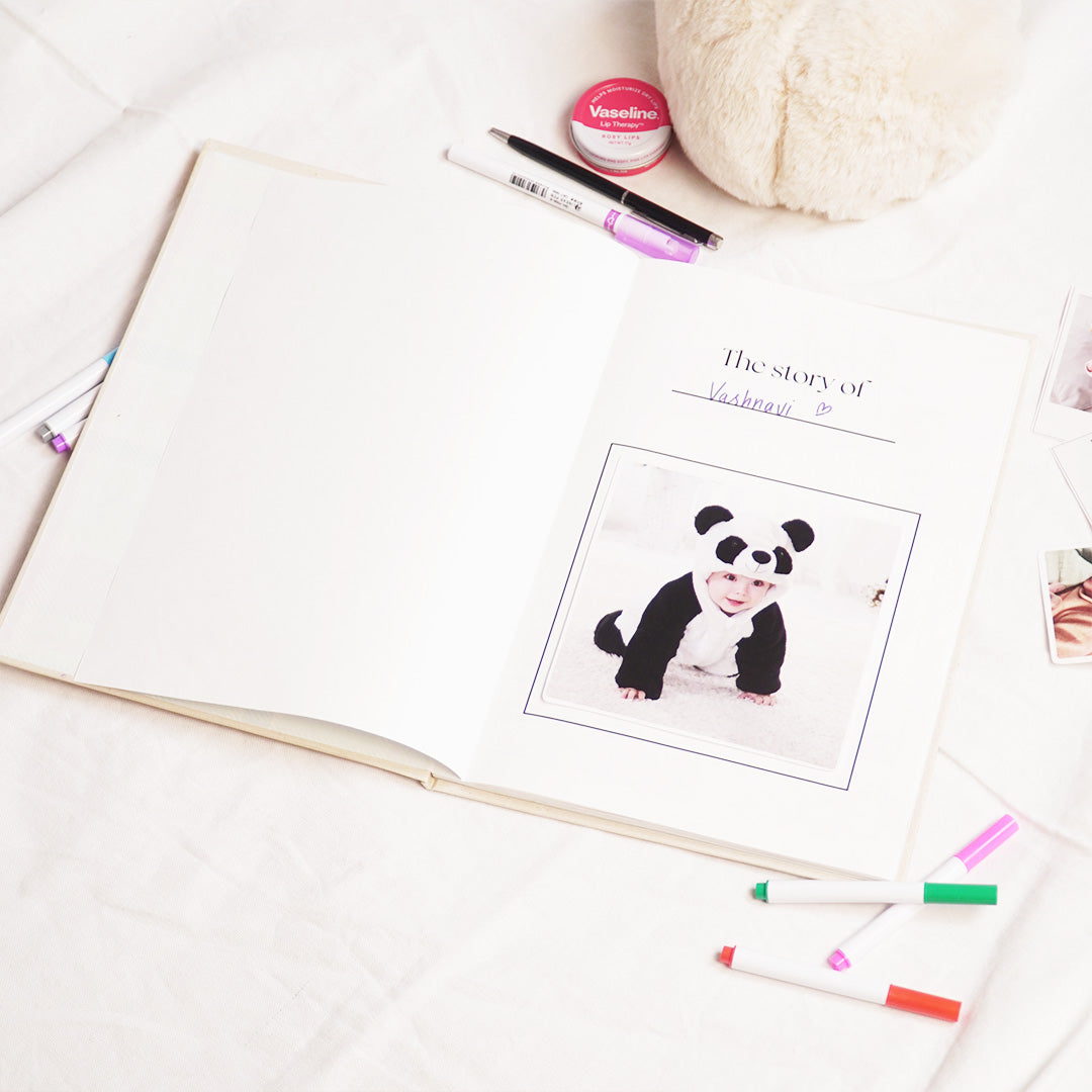 Baby Milestone Keepsake & Photo Album