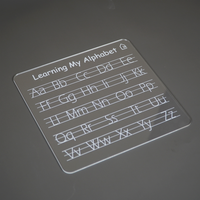 Reusable Alphabet Learning Writing Board for Kids with pen box & Cleaning Cloth