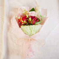 Handcrafted Artificial Rose Bouquet