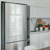 Minimal Acrylic Weekly Planner – Magnetic Fridge Board for Notes, To-Dos & Appointments