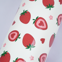 Strawberry Design Stainless Steel Water Bottle