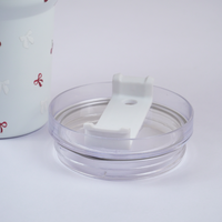 Cherry Daze Insulated Travel Tumbler with Handle & Lid with straw