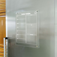 Minimal Acrylic Weekly Planner – Magnetic Fridge Board for Notes, To-Dos & Appointments