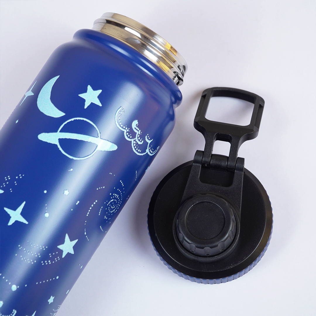 Galaxy Print Stainless Steel Water Bottle