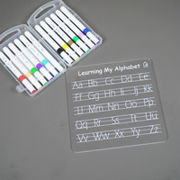 Reusable Alphabet Learning Writing Board for Kids with pen box & Cleaning Cloth