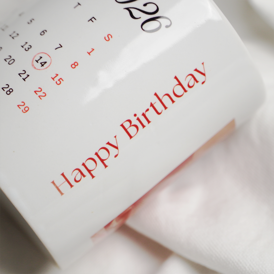 Birthday Print Custom Mug