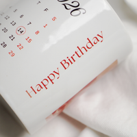 Birthday Print Custom Mug