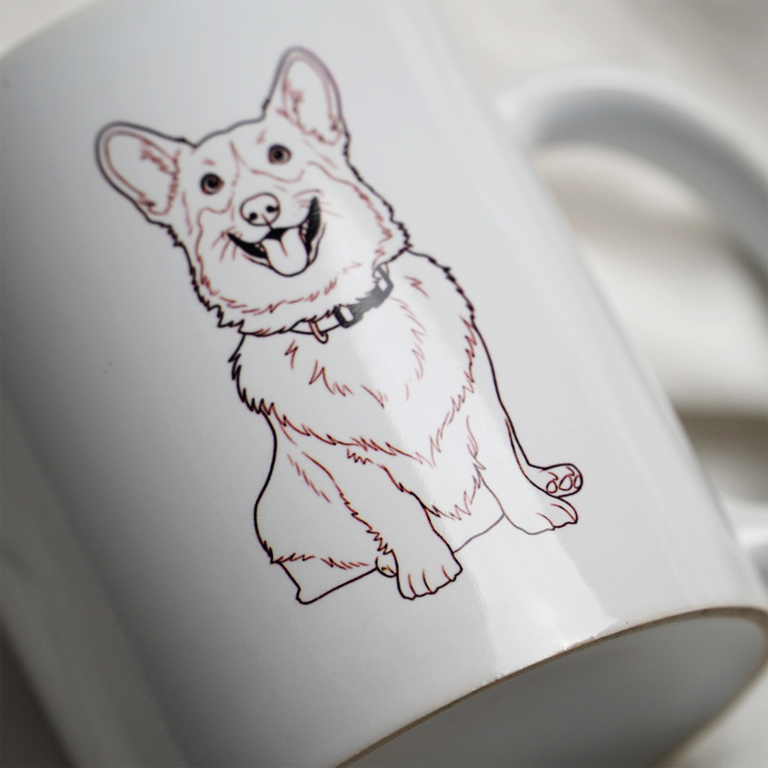 PawPrint Personalized Mug – Custom Pet Photo Mug