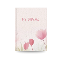 Aesthetic Journal Notebook | Minimal Floral Daily Diary