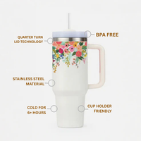 BotaniCup Tumbler with Straw & Lid