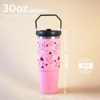 Hummingbird Floral Christmas Deer Tumbler