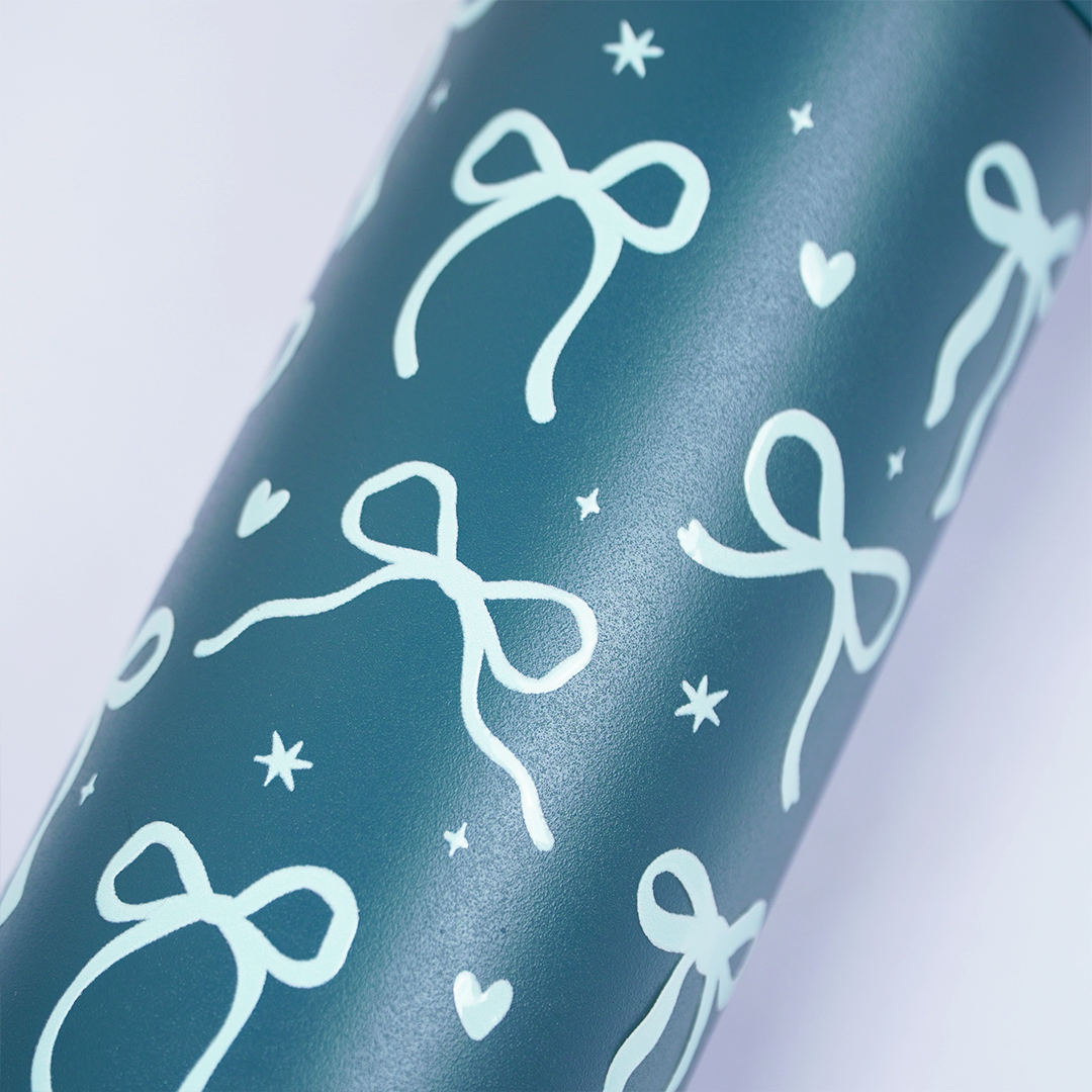 Green Flow Bow Tumbler