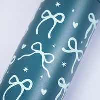 Green Flow Bow Tumbler