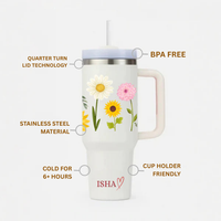 FloraCup™ Tumbler with Straw & Lid