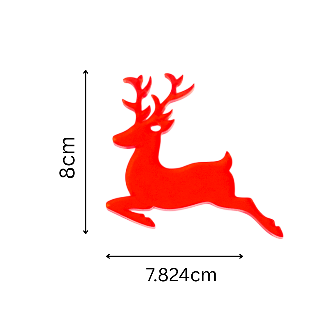 Red Deer designed Christmas Decoration Ornaments- Set of 6