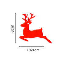 Red Deer designed Christmas Decoration Ornaments- Set of 6