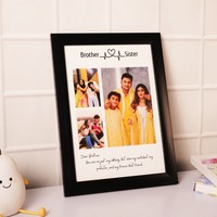 Personalized MERA BHAI  Brother Sister Photo Frame Gift