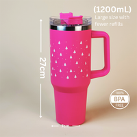 Hot Pink Mini Christmas Tree Tumbler
