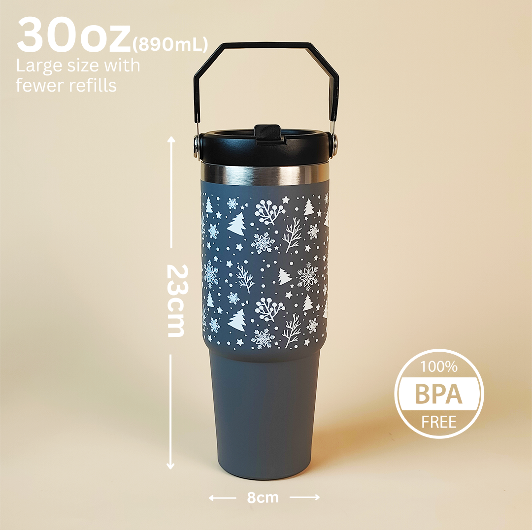 Snow Forest Winter Tumbler