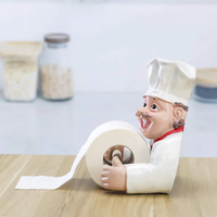 Chef Wall Mounted Tissue Paper Holder