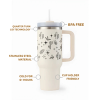 Minimal Boho Line Art Tumbler