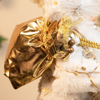 White & Gold Santa Claus Showpiece