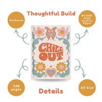 Chill Out Aesthetic Notebook – Cute Floral & Butterfly Design Journal for Daily Notes, Journaling & Gifting
