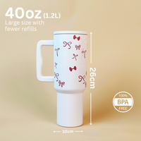 Christmas Red Bowies Tumbler