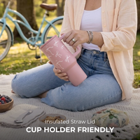 Blush Bloom Tumbler With Pink LId 🎀