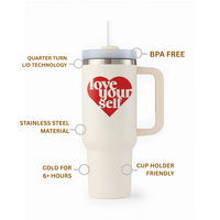 Love Yourself Quote Tumbler