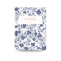 Journal 2026 | Blue Floral Aesthetic Daily Notebook