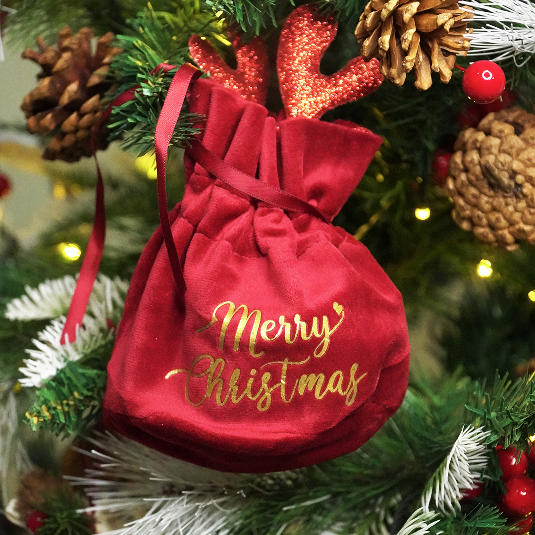 Christmas Velvet Gift Bag