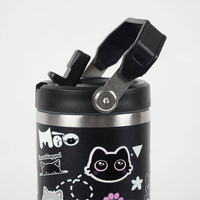Cute Cat Insulated Tumbler with Handle