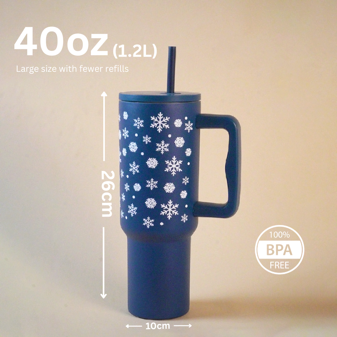 Winter Spark Blue Tumbler – Christmas Edition